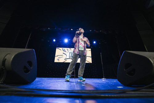 On the Main Stage Comedian Myq Kaplan